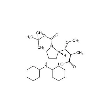 2-Pyrrolidinepropanoic Asit, 1-[(1,1-dimethylethoxy)carbonyl]-β-methoxy-α-metil-, (αR,βR,2S)-, Compd. N-sikloheksilsikloheksantamin CAS 1369427-40-6 ile