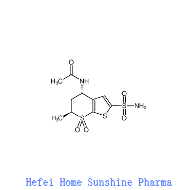 N - [(4 S, {{2}} S) - {{2}} - metil-7,7-diokso - 2 - sülfamoil-5 , {{2}} - dihidro - 4 H-tiyeno [2, 3-b] tiyopiran - 4 - il] asetamid CAS 1 4 7 2 00-03-1
