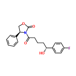 (4S) -3 - [(5R) -5- (4-Florofenil) -5-hidroksipentanoil] -4-fenil-1,3-oksazolidin-2-on CAS 528565-93-7