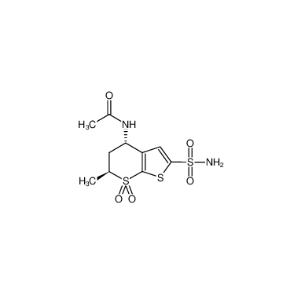 N - [(4 S, {{2}} S) - {{2}} - metil-7,7-diokso - 2 - sülfamoil-5 , {{2}} - dihidro - 4 H-tiyeno [2, 3-b] tiyopiran - 4 - il] asetamid CAS 1 4 7 2 00-03-1
