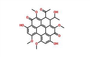 1-Asetil-1,2-dihidro-5,10-dihidroksi-2-(1-hidroksetil)-3,7,8,12-tetramethoxybenzo[ghi]perylene-4,11-dione CAS 24512-58-1
