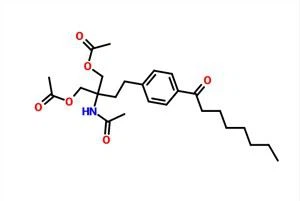 2-asetatido-2-(4-octanoylphenethyl)propan-1,3-diyl Diasetat CAS 249289-07-4