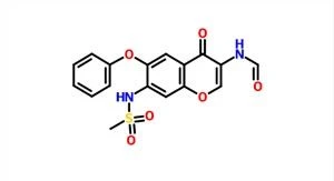 N-(7-(Metilsülfonamido)-4-okso-6-fenoksi-4H-kromen-3-il)formamid CAS 123663-49-0