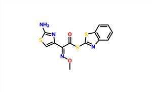 S-2-Benzotiazolil 2-amino-alfa-(metoksiimino)-4-tiazoletiolasetat CAS 80756-85-0