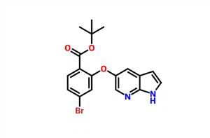 Tert-butil 2-((1H-pirolo[2,3-b]piridin-5-il)oksi)-4-bromobenzoat CAS 1628047-84-6